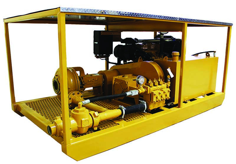 Buckhorn pipeline pressure test pump