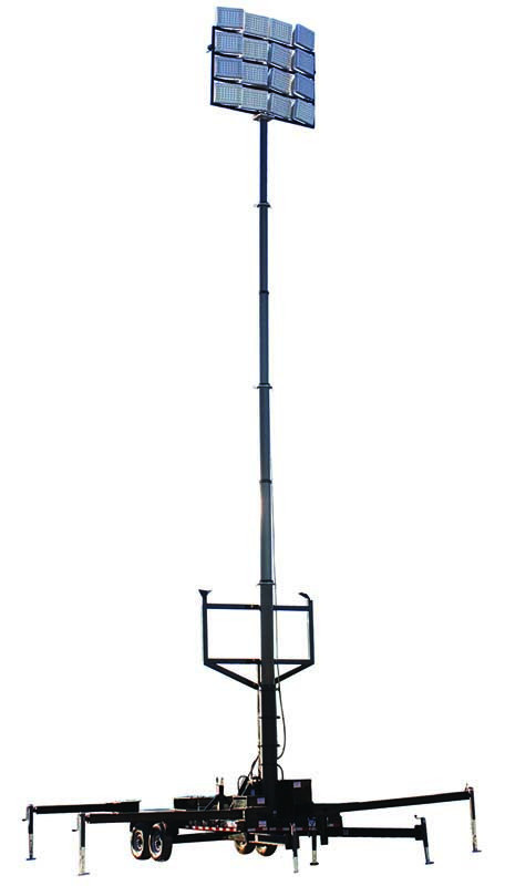Larson 50-foot pneumatic light mast