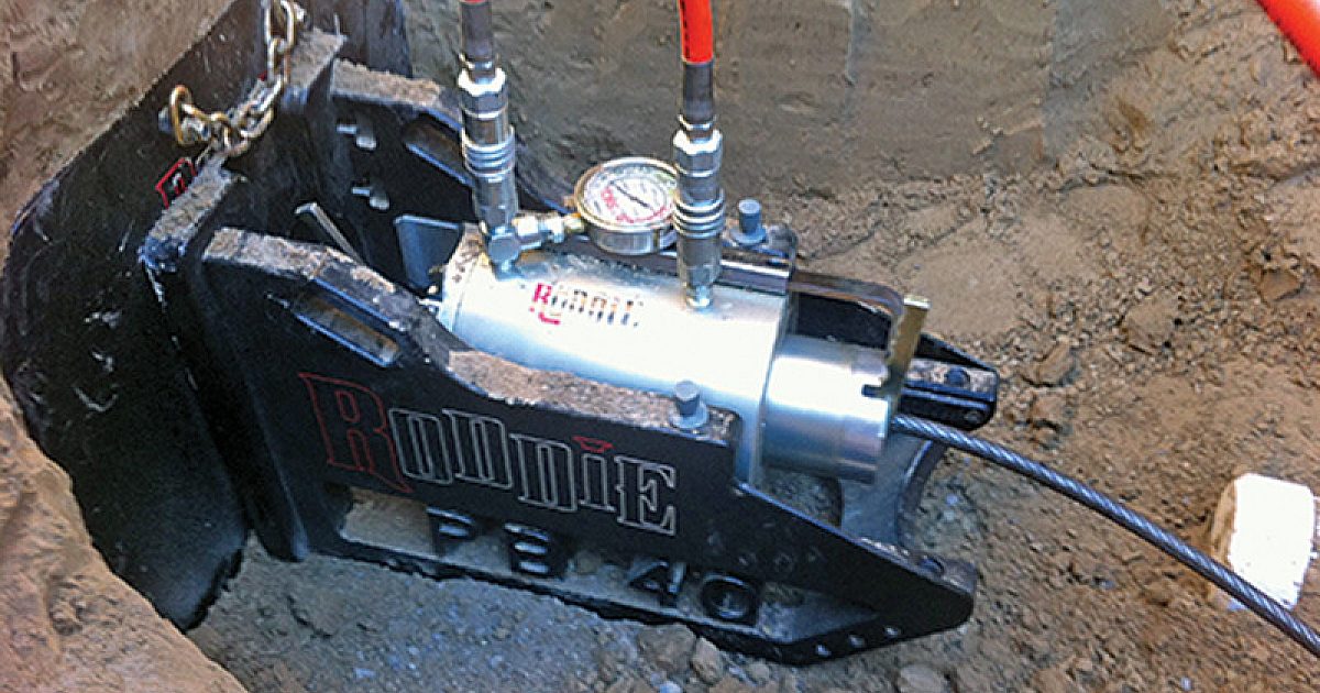 Pipe Bursting - RODDIE lateral pipe bursting machine | Dig Different