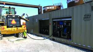 Go Station Working At Remote Mine