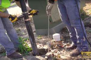 Vac Tron case study on vacuum excavation using a Vac Tron AIR 373 SDT trailer vac 1