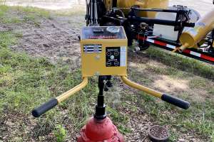 Vac Tron Flowmaster in action on EV 150 trailer vac 2