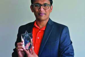 Dr Piratla With Award